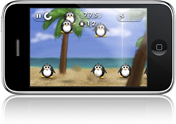 ePingu Game Play Screen Shot on the iPhone
